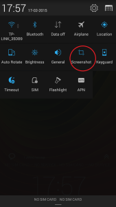 Print screen on Lenovo A6000