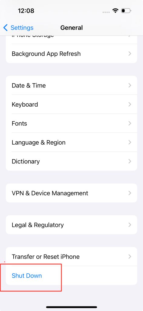 How to turn off iPhone 15